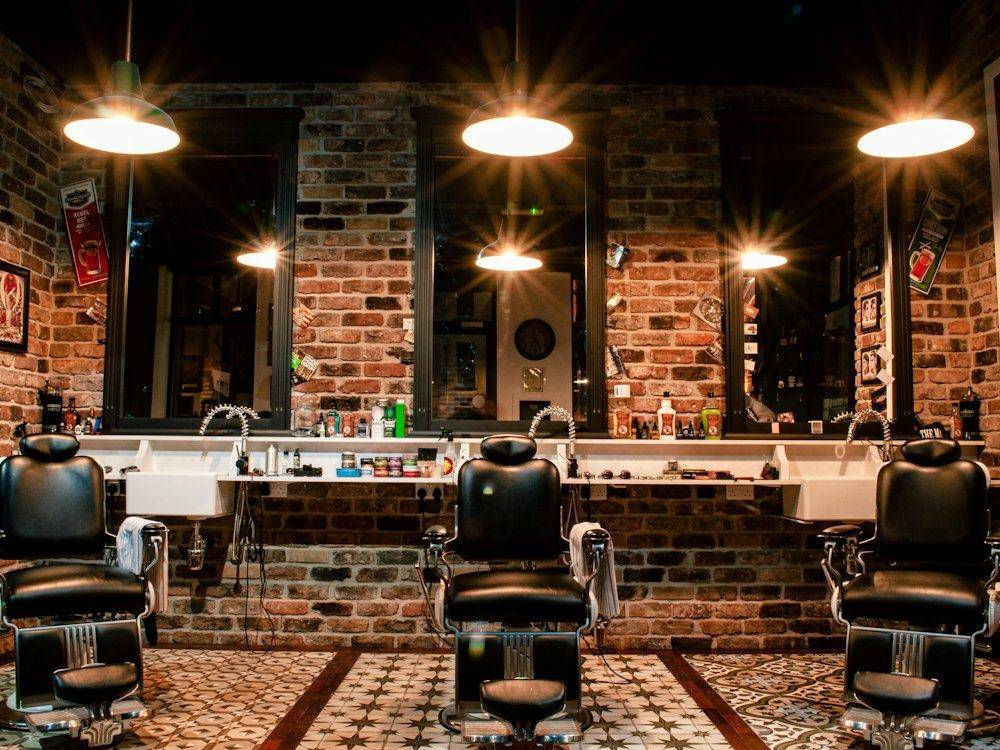 Inside the barbershop